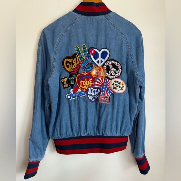 Gigi Hadid x Tommy Hilfiger Denim Letterman Size Medium - Picture 4 of 8